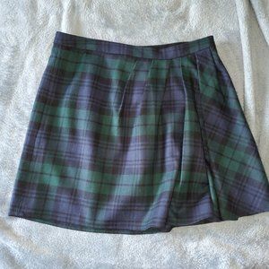 J Crew wool blend plaid skirt, size 0